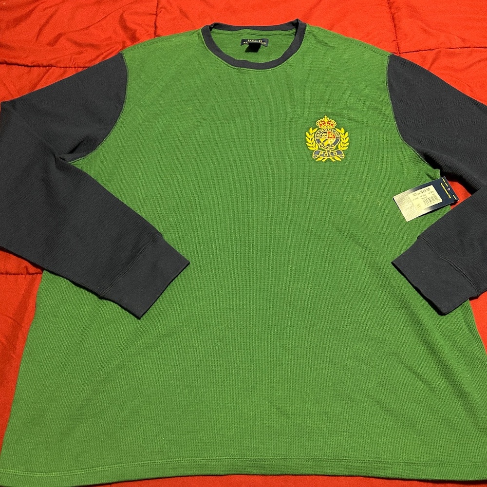 Ralph Lauren Crown crest light weight  thermal Shirt